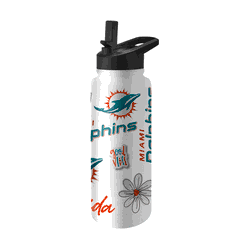 Miami Dolphins 34oz Native Quencher Bottle