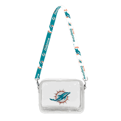 Miami Dolphins 3D Logo Clear Fanny Fan Purse