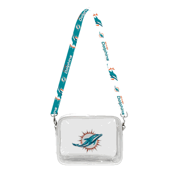 Miami Dolphins 3D Logo Clear Fanny Fan Purse