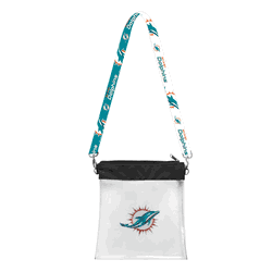 Miami Dolphins 3D Logo Clear Satchelette