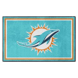 Miami Dolphins 4ft. x 6ft. Plush Area Rug