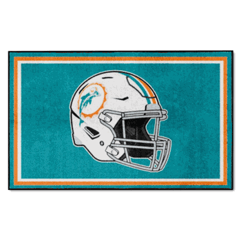 Miami Dolphins 4ft. x 6ft. Plush Area Rug