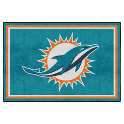 Miami Dolphins 5ft. x 8 ft. Plush Area Rug