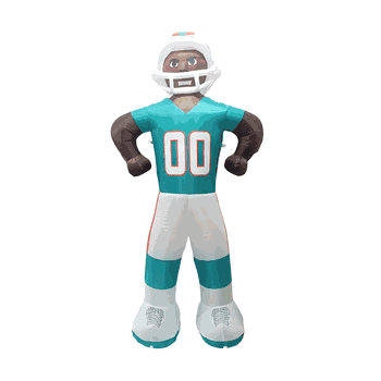 Miami Dolphins 7ft Yard Inflatable Player