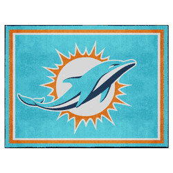 Miami Dolphins 8ft. x 10 ft. Plush Area Rug
