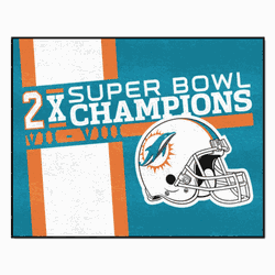Miami Dolphins All-Star Rug - 34 in. x 42.5 in. Plush Area Rug