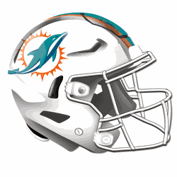 Miami Dolphins Authentic Helmet Cutout 24"