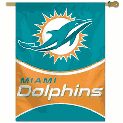 Miami Dolphins Banner 28x40