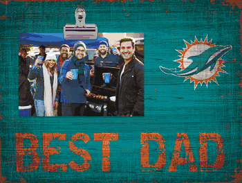 Miami Dolphins Best Dad Clip Frame