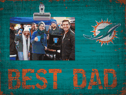 Miami Dolphins Best Dad Clip Frame