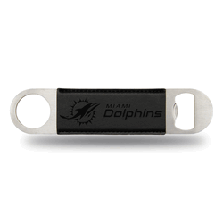 Miami Dolphins Black Laser Engraved Bar Blade