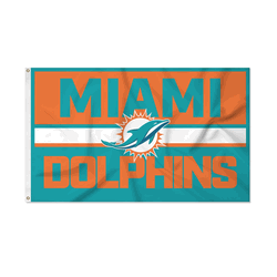 Miami Dolphins Bold 3' x 5' Banner Flag