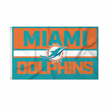 Miami Dolphins Bold 3' x 5' Banner Flag