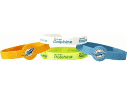 Miami Dolphins Bracelets 4 Pack Silicone