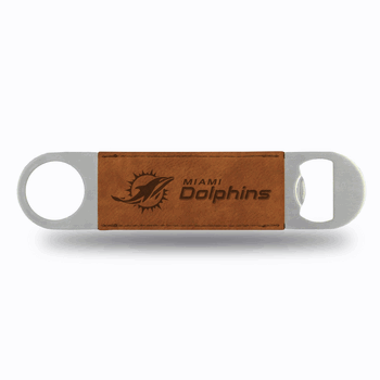 Miami Dolphins Brown Laser Engraved Bar Blade