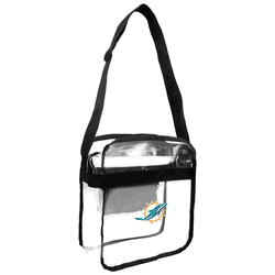 Miami Dolphins Clear Carryall Crossbody