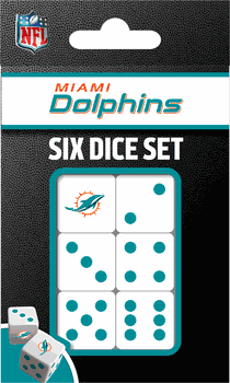 Miami Dolphins NFL Dice Set