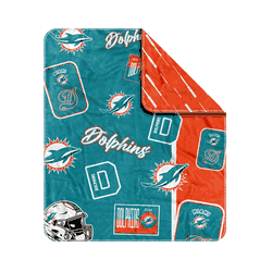 Miami Dolphins Dream Weave Throw 50x60
