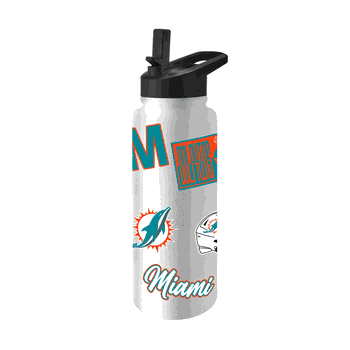 Miami Dolphins Dreamweave 34oz Quencher Bottle