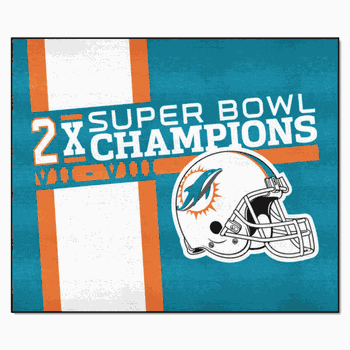 Miami Dolphins Dynasty Tailgater Rug - 5ft. x 6ft.