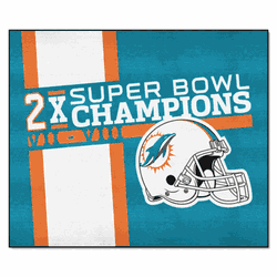 Miami Dolphins Dynasty Tailgater Rug - 5ft. x 6ft.