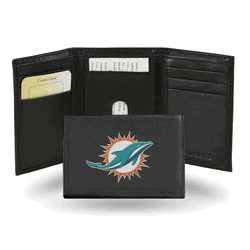 Miami Dolphins  Embroidered Tri-fold Wallet