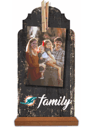 Miami Dolphins Family Clothespin 6x12