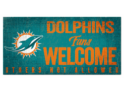 Miami Dolphins Fans Welcome Sign
