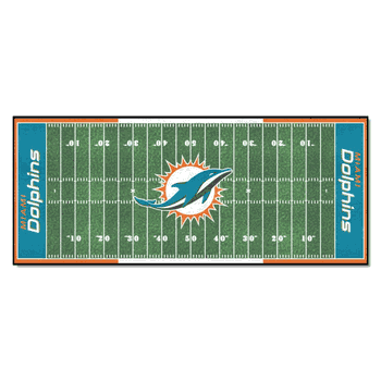 Miami Dolphins Field Runner Mat - 30in. x 72in.