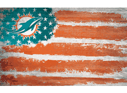 Miami Dolphins Flag 11x19.