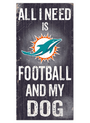 Miami Dolphins Football and My Dog Sign