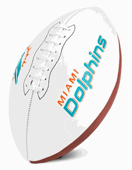 Miami Dolphins Franklin NFL Team Signature Autograph White Panel Football