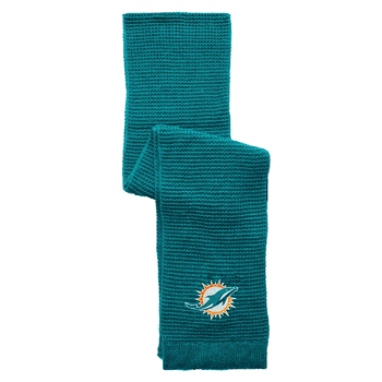Miami Dolphins Full Color Waffle Scarf