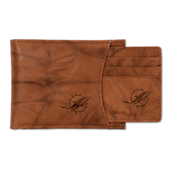 Miami Dolphins  Genuine Leather Slider Wallet