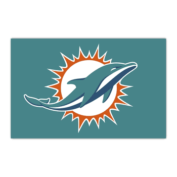 Miami Dolphins HiDef Rookie Mat - 18in. X 30in.