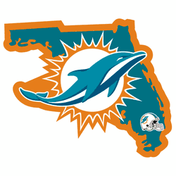 Miami Dolphins Home State Decal