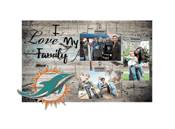 Miami Dolphins I Love my Family Clip Frame