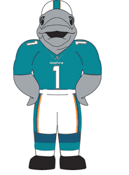 Miami Dolphins 7 FT Inflatable Mascot