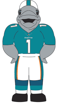 Miami Dolphins 7 FT Inflatable Mascot