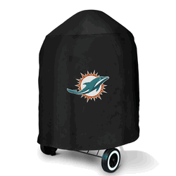 Miami Dolphins Kettle Grill Cover - 25in x 25in x 35in