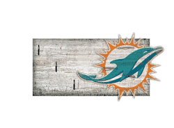 Miami Dolphins Key Holder 6x12