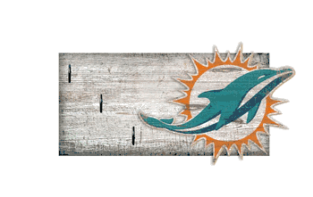 Miami Dolphins Key Holder 6x12