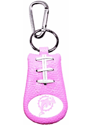 Miami Dolphins Keychain Pink Football CO