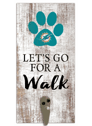 Miami Dolphins Leash Holder 6x12 Sign