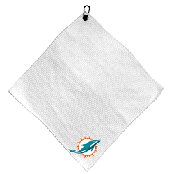 Miami Dolphins Microfiber Small Towel - 15" x 15" (White)