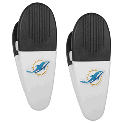 Miami Dolphins Mini Chip Clip Magnets, 2 pk