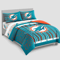 Miami Dolphins Momentum Bed In A Bag Full