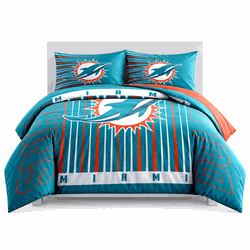 Miami Dolphins Momentum Bedding Comforter Set F/Q
