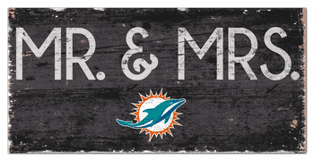 Miami Dolphins Mr & Mrs Sign