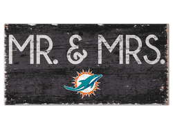 Miami Dolphins Mr & Mrs Sign
